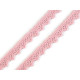 Bobina di pizzo in cotone, larghezza: 11 mm - Rosso (1 Metro) Bobina di pizzo in cotone, larghezza: 11 mm - Rosso (1 Metro)