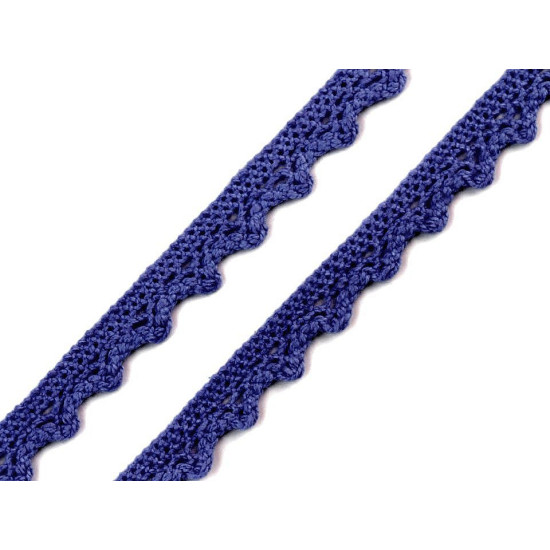 Bobina di pizzo in cotone, larghezza: 11 mm - Rosso (1 Metro) Bobina di pizzo in cotone, larghezza: 11 mm - Rosso (1 Metro)