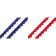 Bobina di pizzo in cotone, larghezza: 11 mm - Rosso (1 Metro) Bobina di pizzo in cotone, larghezza: 11 mm - Rosso (1 Metro)
