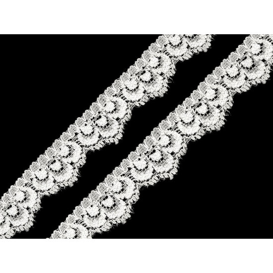 Elastic lace border width 16 mm - Black (1 Meter) Elastic lace border width 16 mm - Black (1 Meter)