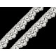 Elastic lace border width 16 mm - Black (1 Meter) Elastic lace border width 16 mm - Black (1 Meter)
