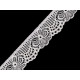Elastic lace border width 30 mm - Black (1 Meter)