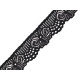 Elastic lace border width 30 mm - Black (1 Meter)