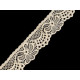 Elastic lace border width 30 mm - Black (1 Meter)