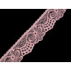 Elastic lace border width 30 mm - Black (1 Meter)
