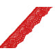 Elastic lace border width 30 mm - Black (1 Meter)