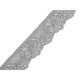 Elastic lace border width 30 mm - Black (1 Meter)
