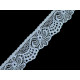 Elastic lace border width 30 mm - Black (1 Meter)