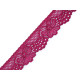 Elastic lace border width 30 mm - Black (1 Meter)