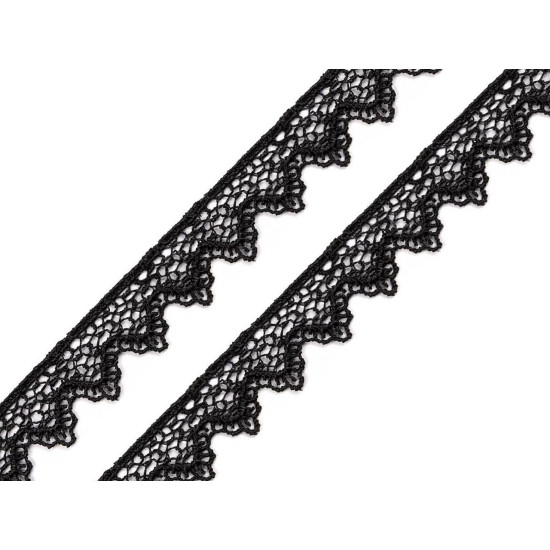 Ätzspitze breite 17mm - Schwarz (1 Meter) Ätzspitze breite 17mm - Schwarz (1 Meter)