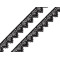 Adorno de encaje, ancho 17 mm - Negro (1 Metro)