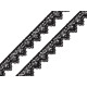 Ätzspitze breite 17mm - Schwarz (1 Meter) Ätzspitze breite 17mm - Schwarz (1 Meter)