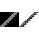 Ätzspitze breite 17mm - Schwarz (1 Meter) Ätzspitze breite 17mm - Schwarz (1 Meter)