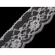Lace trim width 50 mm - White (1 Meter) Lace trim width 50 mm - White (1 Meter)