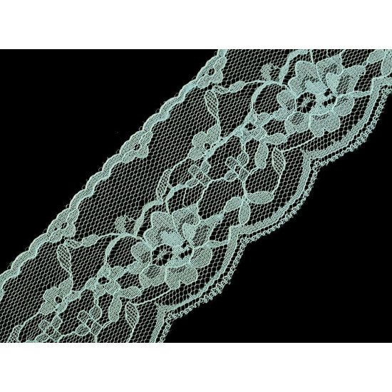 Lace trim width 50 mm - White (1 Meter) Lace trim width 50 mm - White (1 Meter)