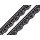 Elastic lace border width 25 mm - White (1 Meter)