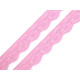 Elastic lace border width 25 mm - White (1 Meter)