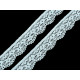 Elastic lace border width 25 mm - White (1 Meter)