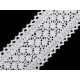 Cotton bobbin lace trim / insert, width 60 mm - Black (1 Meter) Cotton bobbin lace trim / insert, width 60 mm - Black (1 Meter)