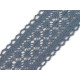Cotton bobbin lace trim / insert, width 60 mm - Black (1 Meter) Cotton bobbin lace trim / insert, width 60 mm - Black (1 Meter)