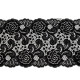 Elastic lace trim width 15 cm - White (1 Meter) Elastic lace trim width 15 cm - White (1 Meter)
