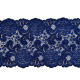 Elastic lace trim width 15 cm - White (1 Meter) Elastic lace trim width 15 cm - White (1 Meter)