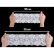 Elastic lace trim width 15 cm - White (1 Meter) Elastic lace trim width 15 cm - White (1 Meter)