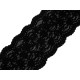 Elastic lace trim width 10 cm - Black (1 Meter) Elastic lace trim width 10 cm - Black (1 Meter)