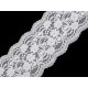 Elastic lace trim width 10 cm - Black (1 Meter) Elastic lace trim width 10 cm - Black (1 Meter)