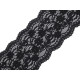 Elastic lace trim width 10 cm - Black (1 Meter) Elastic lace trim width 10 cm - Black (1 Meter)
