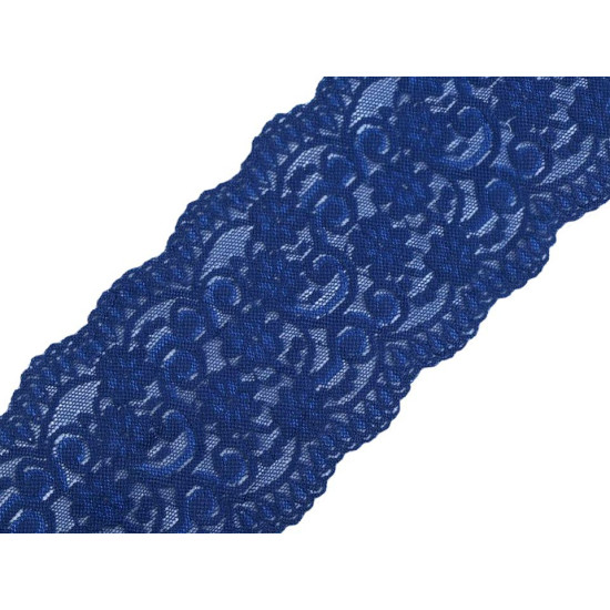 Elastic lace trim width 10 cm - Black (1 Meter) Elastic lace trim width 10 cm - Black (1 Meter)