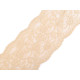 Elastic lace trim width 10 cm - Black (1 Meter) Elastic lace trim width 10 cm - Black (1 Meter)