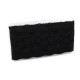 Elastic lace trim width 10 cm - Black (1 Meter) Elastic lace trim width 10 cm - Black (1 Meter)
