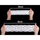 Elastic lace trim width 10 cm - Black (1 Meter) Elastic lace trim width 10 cm - Black (1 Meter)