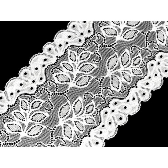 Koronka elastyczna / wstawka szerokość 16 cm - Czerwony (1 Metr) Koronka elastyczna / wstawka szerokość 16 cm - Czerwony (1 Metr)