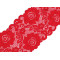 Elastická krajka / vsadka / běhoun šíře 14 cm - Červená (1 Metr)