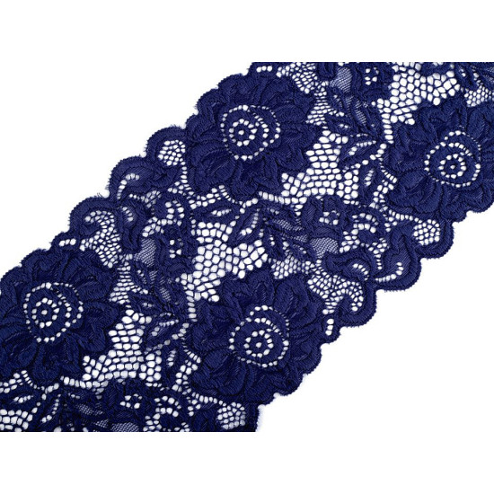 Koronka elastyczna / wstawka szerokość 14 cm - Czerwony (1 Metr) Koronka elastyczna / wstawka szerokość 14 cm - Czerwony (1 Metr)