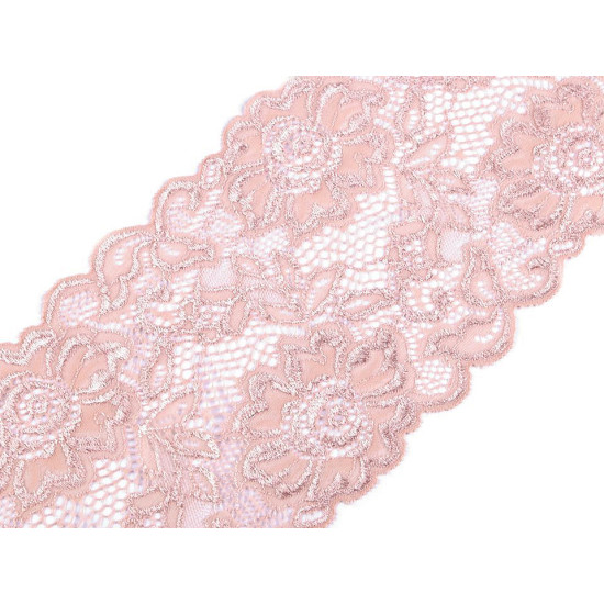 Koronka elastyczna / wstawka szerokość 14 cm - Czerwony (1 Metr) Koronka elastyczna / wstawka szerokość 14 cm - Czerwony (1 Metr)