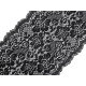 Elastic lace trim width 18 cm - Dark red (1 Meter)