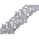 Embroidered lace trim width 70-75 mm - Cream lightest (1 Meter) Embroidered lace trim width 70-75 mm - Cream lightest (1 Meter)