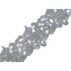 Embroidered lace trim width 70-75 mm - Cream lightest (1 Meter) Embroidered lace trim width 70-75 mm - Cream lightest (1 Meter)