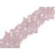 Embroidered lace trim width 70-75 mm - Cream lightest (1 Meter) Embroidered lace trim width 70-75 mm - Cream lightest (1 Meter)