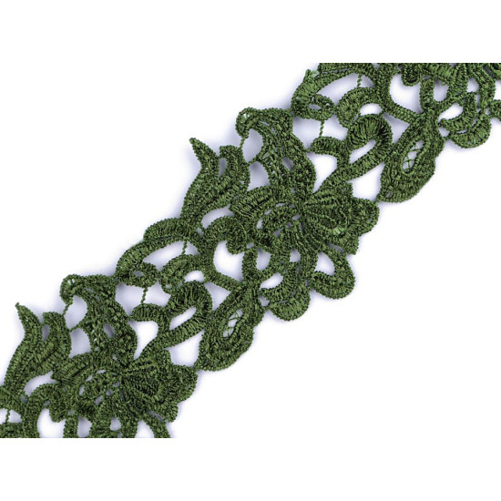 Embroidered lace trim width 70-75 mm - Cream lightest (1 Meter) Embroidered lace trim width 70-75 mm - Cream lightest (1 Meter)