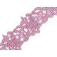 Embroidered lace trim width 70-75 mm - Cream lightest (1 Meter) Embroidered lace trim width 70-75 mm - Cream lightest (1 Meter)