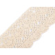 Bobine de liseré de dentelle en coton, largeur 75 mm - Blanc (1 Mètre) Bobine de liseré de dentelle en coton, largeur 75 mm - Blanc (1 Mètre)