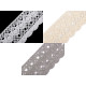 Bobine de liseré de dentelle en coton, largeur 75 mm - Blanc (1 Mètre) Bobine de liseré de dentelle en coton, largeur 75 mm - Blanc (1 Mètre)