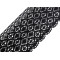 Bobine de dentelle en coton, largeur 11-12 cm - Noir (1 Mètre)