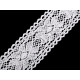 Cotton bobbin lace trim / insert, width 55 mm - White (1 Meter) Cotton bobbin lace trim / insert, width 55 mm - White (1 Meter)