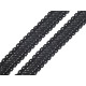 Cotton bobbin lace trim / insert, width 34 mm - Ecru light (1 Meter) Cotton bobbin lace trim / insert, width 34 mm - Ecru light (1 Meter)