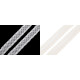 Cotton bobbin lace trim / insert, width 34 mm - Ecru light (1 Meter) Cotton bobbin lace trim / insert, width 34 mm - Ecru light (1 Meter)